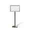 Montour Line Sign Frame Floor Standing 14 x 22 in. H Satin Stainless Steel FS200-1422-H-SS - alternate 1